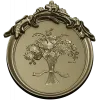 Floral Elegance Medallion 3D STL Model for CNC