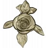 Rose Floral CNC STL Model for Wood Carving