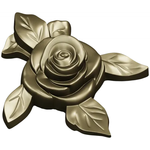 Rose Floral CNC STL Model for Wood Carving