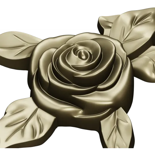 Rose Floral CNC STL Model for Wood Carving