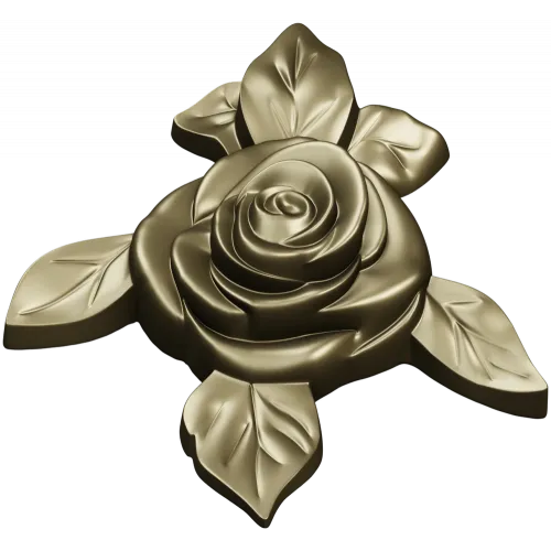 Rose Floral CNC STL Model for Wood Carving