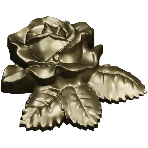 Роза в высоком рельефе - STL 3D модель для ЧПУ