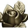 Floral Rose Ornament 3D Model for CNC Milling in STL Format
