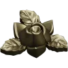 Floral Rose Ornament 3D Model for CNC Milling in STL Format