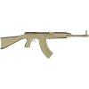 AK-style rifle decorative STL 3D model for CNC