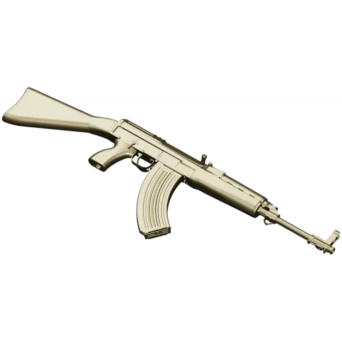 AK-style rifle decorative STL 3D model for CNC