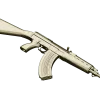 AK-style rifle decorative STL 3D model for CNC