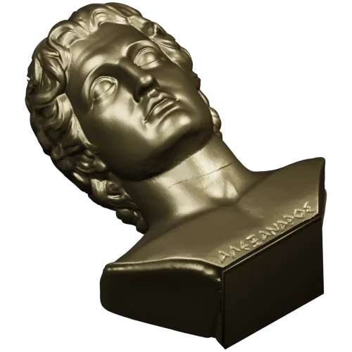 Hellenistic Youth Bust - STL 3D model for CNC milling