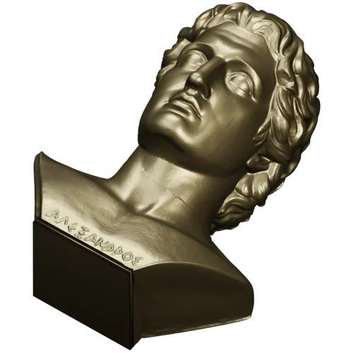 Hellenistic Youth Bust - STL 3D model for CNC milling