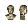 Hellenistic Youth Bust - STL 3D model for CNC milling