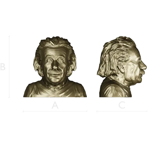 Бюст пожилого учёного - 3D модель STL для ЧПУ