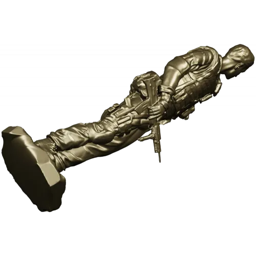 American Soldier 3D Model (STL) for CNC Milling