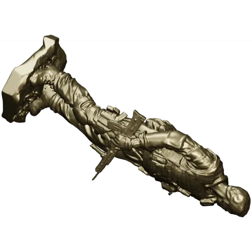 American Soldier 3D Model (STL) for CNC Milling