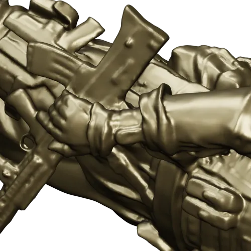 American Soldier 3D Model (STL) for CNC Milling