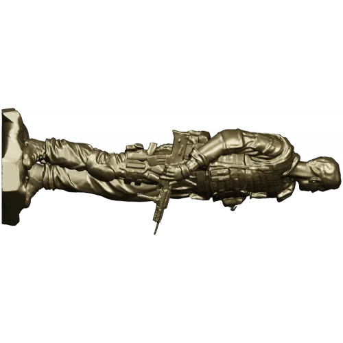 American Soldier 3D Model (STL) for CNC Milling