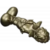 Reclining Cupid on Heart - high-relief STL 3D model for CNC