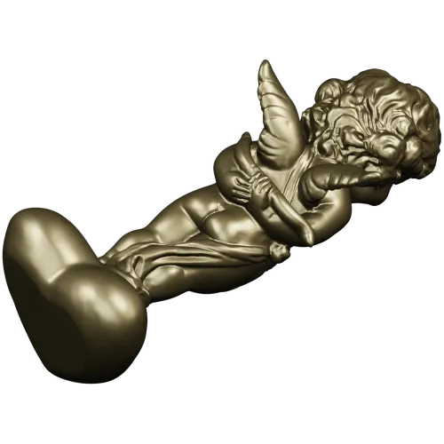 Купидон с сердцем - 3D модель STL для ЧПУ