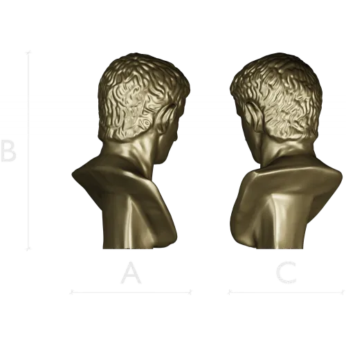 Классический бюст в античном стиле - 3D модель STL для ЧПУ