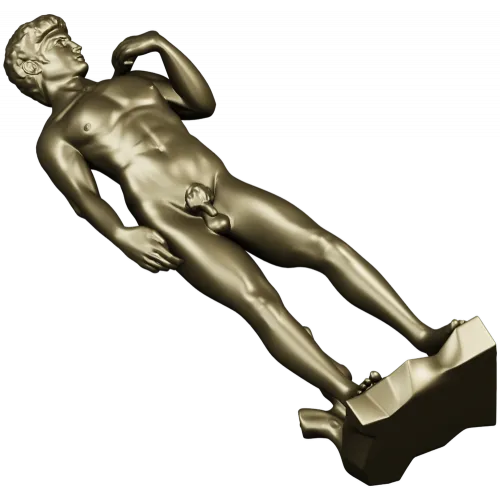 3D модель статуи Давида в формате STL для ЧПУ