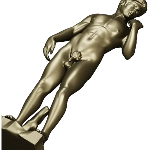 3D модель статуи Давида в формате STL для ЧПУ