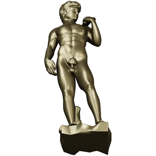 3D модель статуи Давида в формате STL для ЧПУ