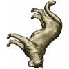 Leaping big cat 3D model STL for CNC
