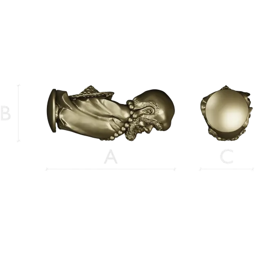 Бюст Бодхидхармы - 3D модель STL для ЧПУ