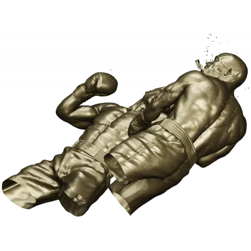 Нокаут - 3D модель боксёров в формате STL для ЧПУ