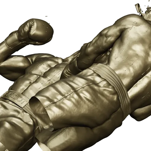 Нокаут - 3D модель боксёров в формате STL для ЧПУ