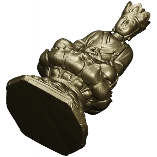 Медитирующий Будда на лотосе - 3D модель STL для ЧПУ