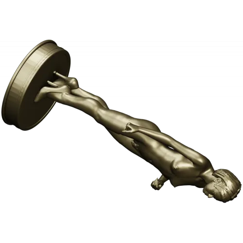 Нимфа на пьедестале - 3D модель STL для ЧПУ