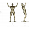 3D модель "Триумф" - статуя мужчины в формате STL для ЧПУ