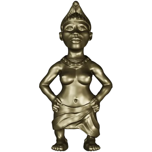 Индийская танцовщица - 3D модель STL для ЧПУ