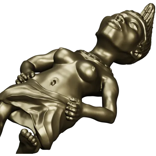 Индийская танцовщица - 3D модель STL для ЧПУ