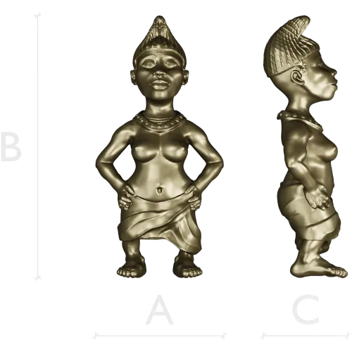 Индийская танцовщица - 3D модель STL для ЧПУ