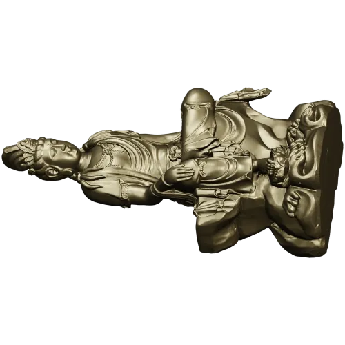 STL Model of Guan Yin Statue for CNC Milling