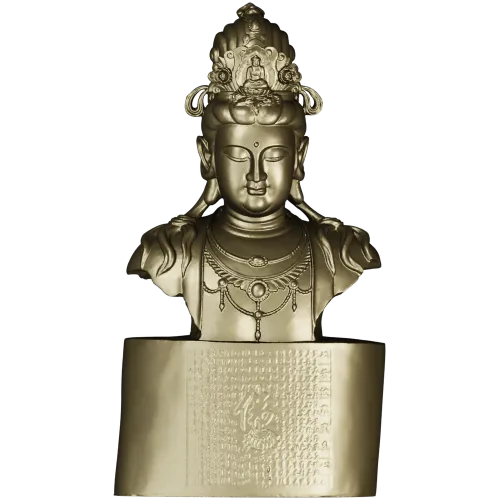 Guanyin Bust 3D Model STL for CNC Milling