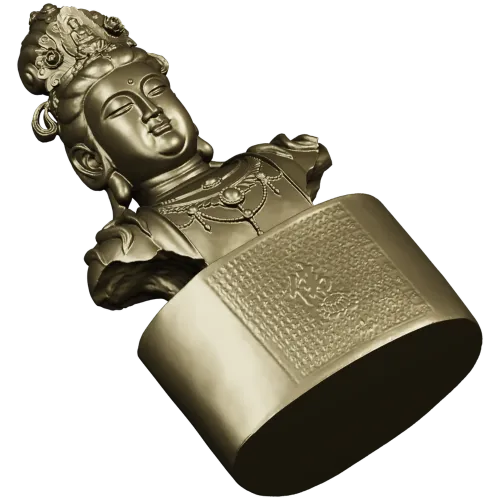 Guanyin Bust 3D Model STL for CNC Milling