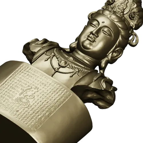 Guanyin Bust 3D Model STL for CNC Milling