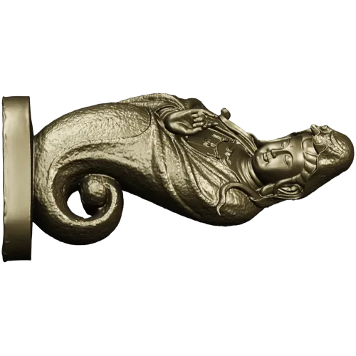 3D модель Гуаньинь для ЧПУ в формате STL - рельефная накладка
