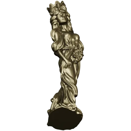 Флора в короне - 3D модель stl для ЧПУ