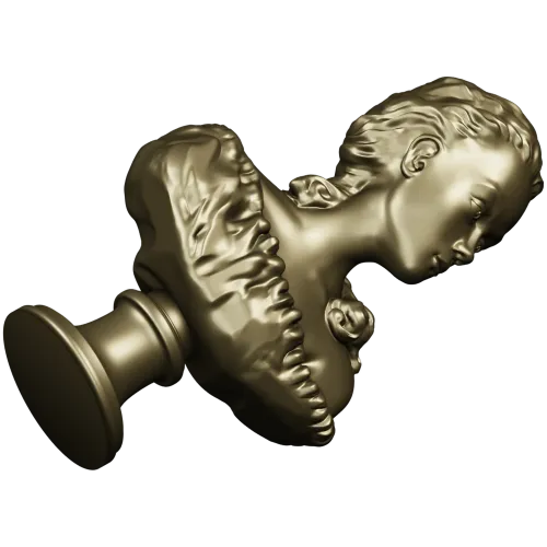 Бюст девушки на подставке - 3D модель STL для ЧПУ