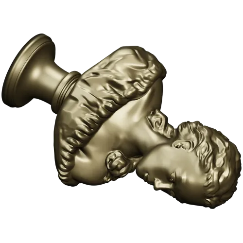 Бюст девушки на подставке - 3D модель STL для ЧПУ