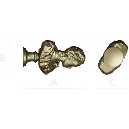 Бюст девушки на подставке - 3D модель STL для ЧПУ