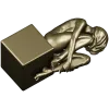 3D модель девушки у опоры - STL для ЧПУ