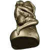 Elegant Female Figure Embracing Pillar - 3D STL Model for CNC Milling