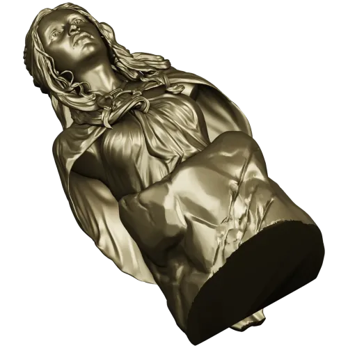 Detailed Female Bust STL Model for CNC Milling