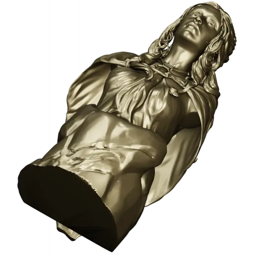 Detailed Female Bust STL Model for CNC Milling