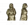 Detailed Female Bust STL Model for CNC Milling