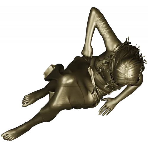 Расслабленная девушка - 3D модель STL для ЧПУ